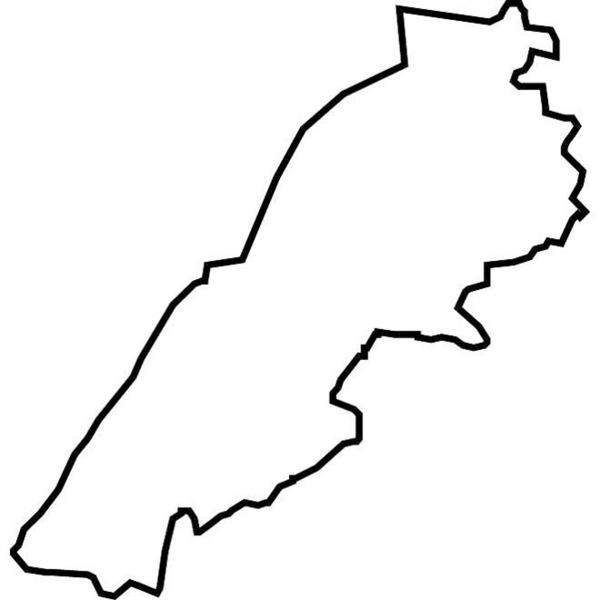 地图，黎巴嫩矢量地图