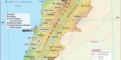 地图古黎巴嫩